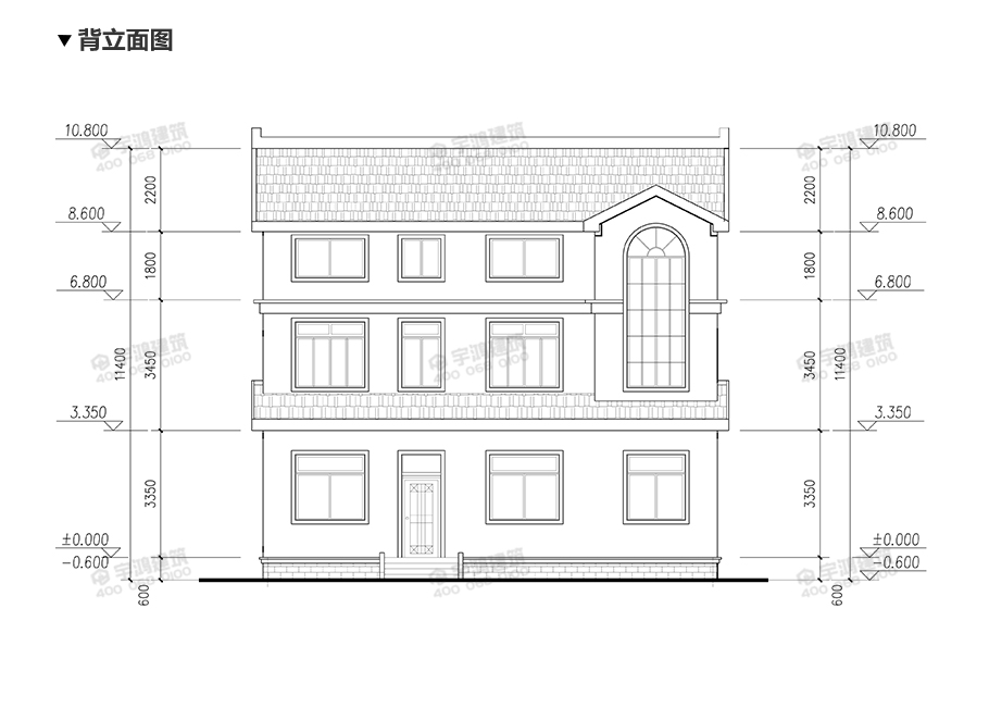 12x12米26萬(wàn)新農(nóng)村自建房設(shè)計(jì)圖紙
