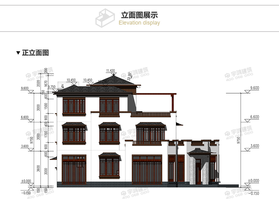 17x11米新中式別墅設(shè)計(jì)圖紙