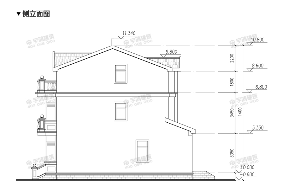 12x12米26萬(wàn)新農(nóng)村自建房設(shè)計(jì)圖紙