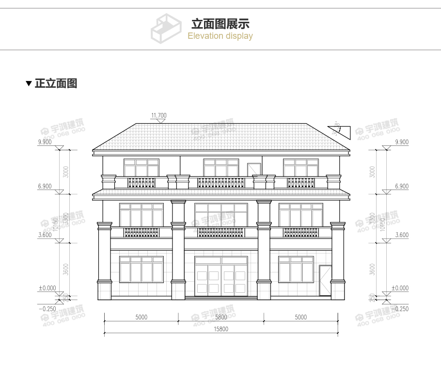 173平帶露臺三層農(nóng)村小別墅設(shè)計(jì)圖紙
