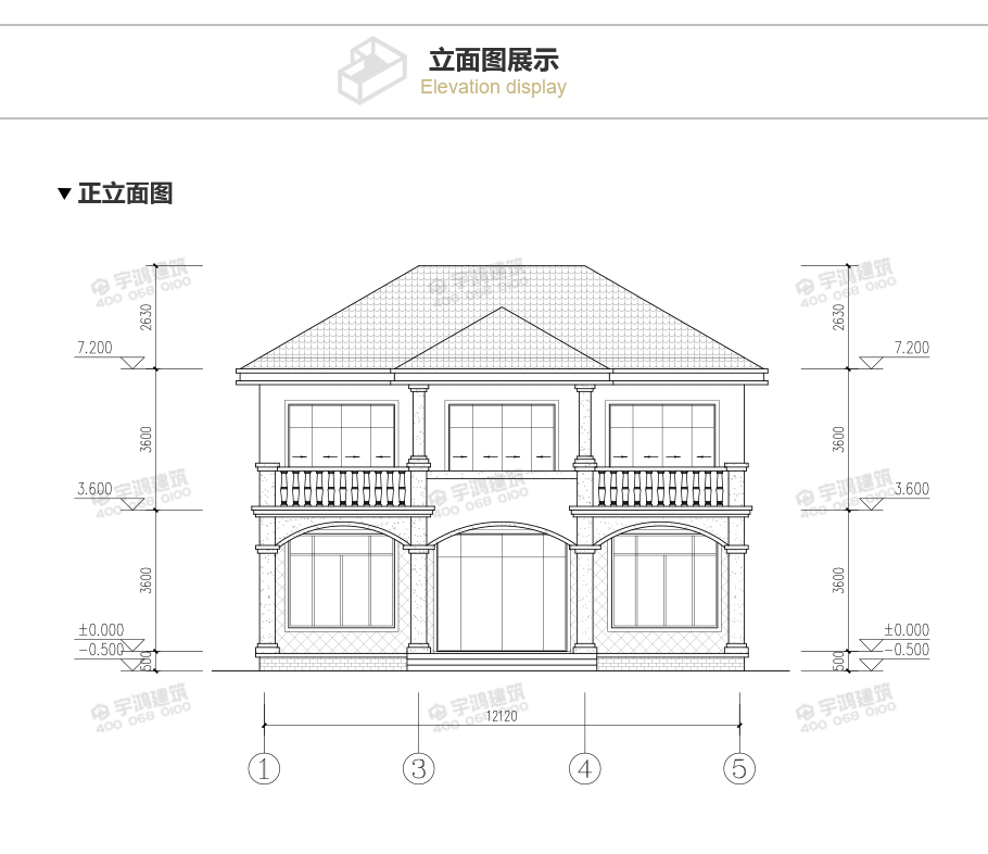153平帶堂屋農(nóng)村簡(jiǎn)歐房屋設(shè)計(jì)施工圖紙