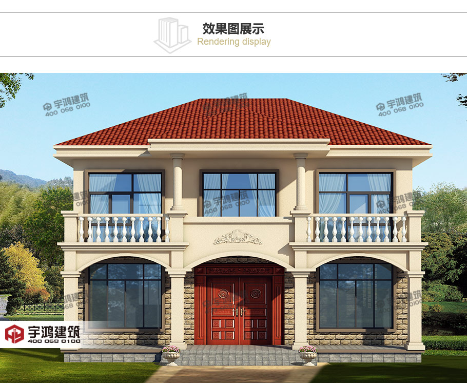 153平帶堂屋農(nóng)村簡(jiǎn)歐房屋設(shè)計(jì)施工圖紙