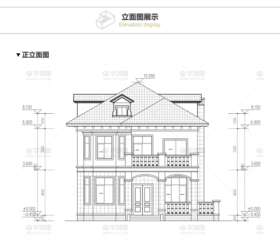 90平帶地下室歐式農(nóng)村別墅設計圖，造價20萬還帶閣樓